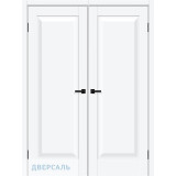 Двустворчатая дверь Прима-20 white silk