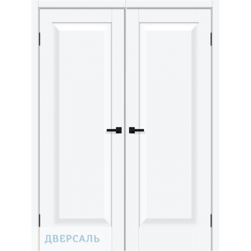 Двустворчатая дверь Прима-20 white silk