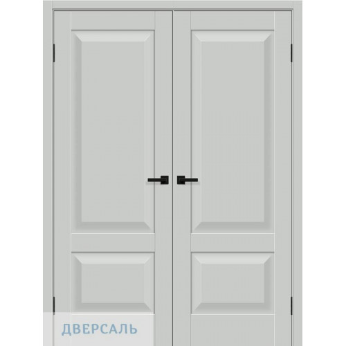 Двустворчатая дверь Прима-22 grey silk