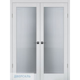 Двустворчатая дверь ПСЦ-55 агат ст. Moru Optiwhite