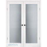 Двустворчатая дверь ПСЦ-55 белый ст. Moru Optiwhite