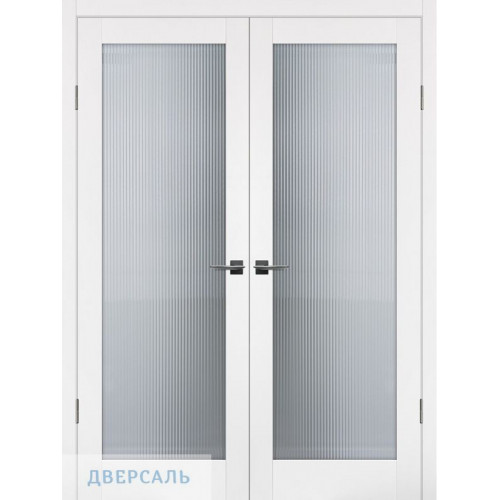 Двустворчатая дверь ПСЦ-55 белый ст. Moru Optiwhite