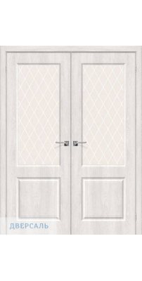 Двустворчатая дверь Скинни-13 casablanca/white crystal