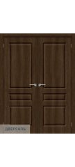 Двустворчатая дверь Скинни-14 dark barnwood