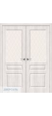 Двустворчатая дверь Скинни-15 casablanca/white crystal