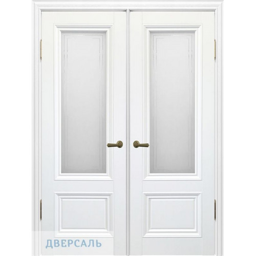 Двустворчатая дверь Алтай 802 снежная королева ПО