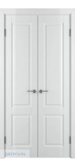 Узкая распашная дверь ДОРРЕН (58) белая эмаль ПГ