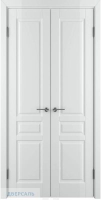 Узкая распашная дверь СТОКГОЛЬМ (56) белая эмаль ПГ