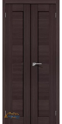 Узкая распашная дверь Браво-21 wenge melinga