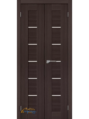 Узкая распашная дверь Браво-22 wenge melinga