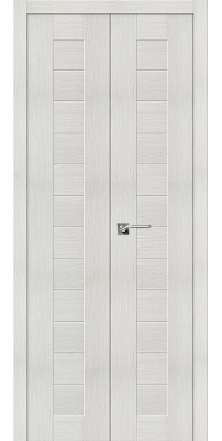 Узкая распашная дверь ПОРТА-21 bianco veralinga