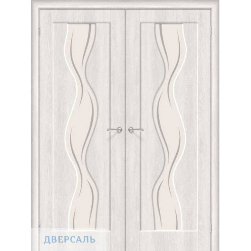 Двустворчатая дверь Вираж-2 casablanca/art glass