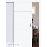 Раздвижная дверь Граффити-2.Д.П white silk