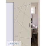 Раздвижная дверь Граффити-5.Д.П cream silk