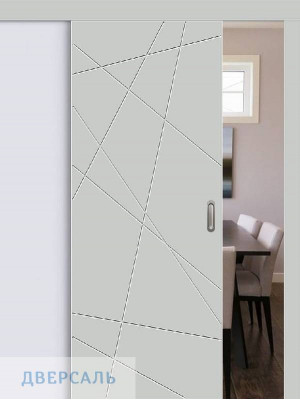 Раздвижная дверь Граффити-5.Д.П grey silk