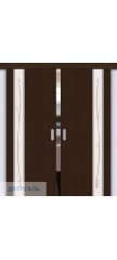 Двойная раздвижная дверь Глейс-1 Twig 3D Wenge