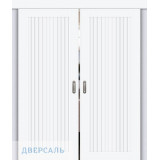 Двойная раздвижная дверь Браво-40 white silk