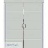 Двойная раздвижная дверь Граффити-2.Д.П grey silk