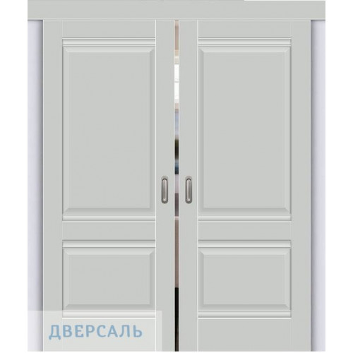Двойная раздвижная дверь Прима-2 grey silk