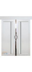 Двойная раздвижная дверь 2.70XN монблан, стекло матовое