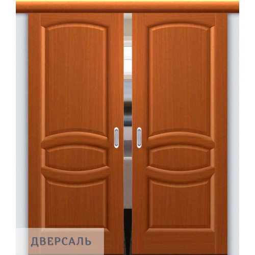 Двойная раздвижная дверь АНАСТАСИЯ тёмный анегри ПГ