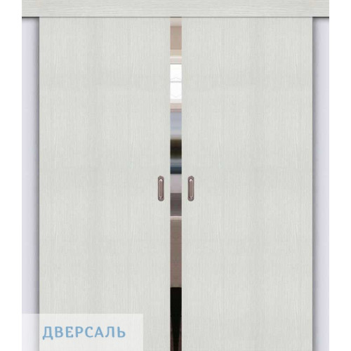 Двойная раздвижная дверь Браво-0 bianco melinga