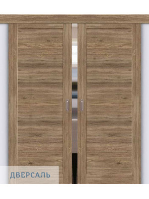 Двойная раздвижная дверь Браво-21 original oak