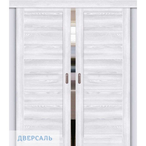 Двойная раздвижная дверь Браво-21 riviera ice