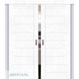 Двойная раздвижная дверь Браво-21 snow art