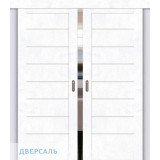 Двойная раздвижная дверь Браво-22 snow art/magic fog
