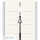 Двойная раздвижная дверь Браво-22 white wood/magic fog