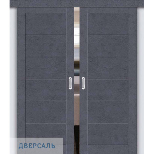 Двойная раздвижная дверь Легно-21 graphite art