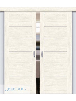Двойная раздвижная дверь Легно-21 nordic oak