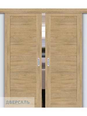 Двойная раздвижная дверь Легно-21 organic oak