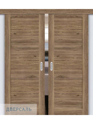 Двойная раздвижная дверь Легно-21 original oak