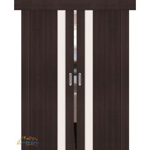 Двойная раздвижная дверь ПОРТА-11 wenge veralinga