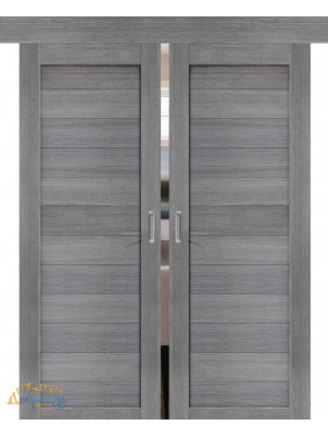 Двойная раздвижная дверь Браво-21 grey melinga