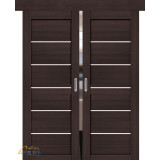 Двойная раздвижная дверь Браво-22 wenge melinga/magic fog