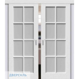 Двойная раздвижная дверь ПОРТА белая ПО