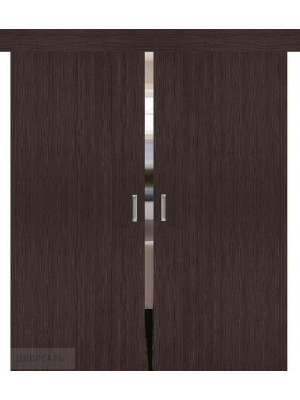 Двойная раздвижная дверь ТРЕНД-0 wenge veralinga