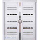 Двойная раздвижная дверь ПСК-2 ривьера айс зеркало тониров.