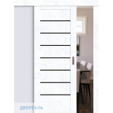 Раздвижная дверь Браво-22 snow art/ black shine