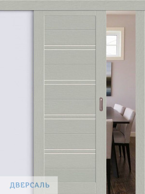 Раздвижная дверь Браво-28 grey wood/magic fog