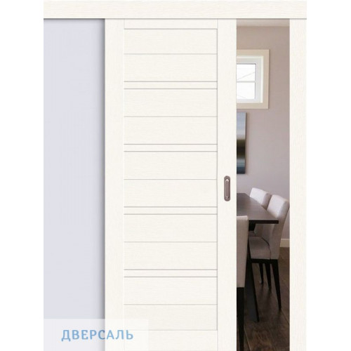 Раздвижная дверь Браво-28 white wood/magic fog
