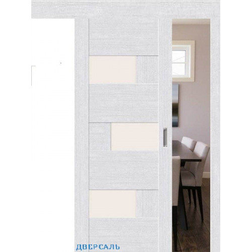 Раздвижная дверь ЛЕГНО-39 milk oak ПO
