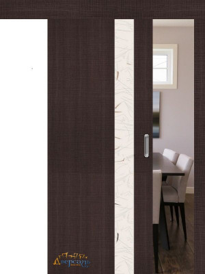 Раздвижная дверь ПОРТА-51 wenge crosscut SA