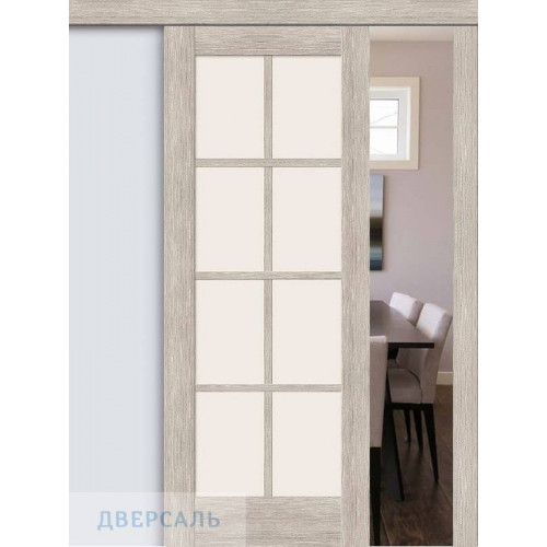 Раздвижная дверь Прима-11.1 cappuccino melinga/magic fog
