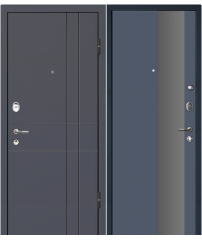 Входная дверь М16  Profildoors 5E антрацит\серебро.мат. лак